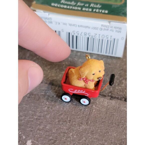 Hallmark Mini 2001 ready for a ride ornament Xmas decor - Picture 2 of 5